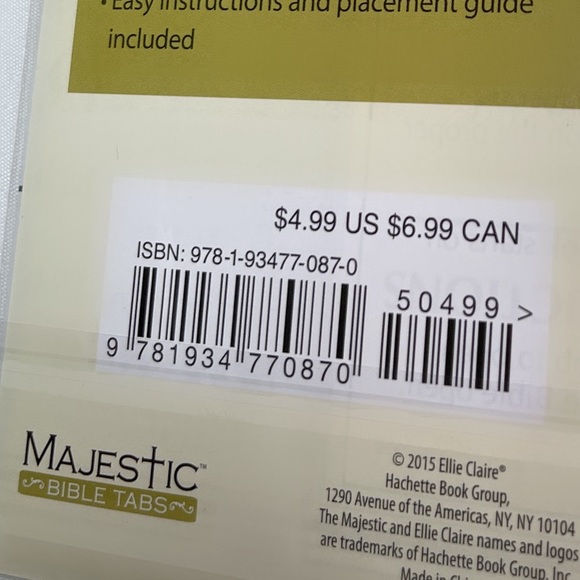 Magestic tradicional Gold-Edged bible Tabs 2 FOR 8$ - Picture 4 of 5